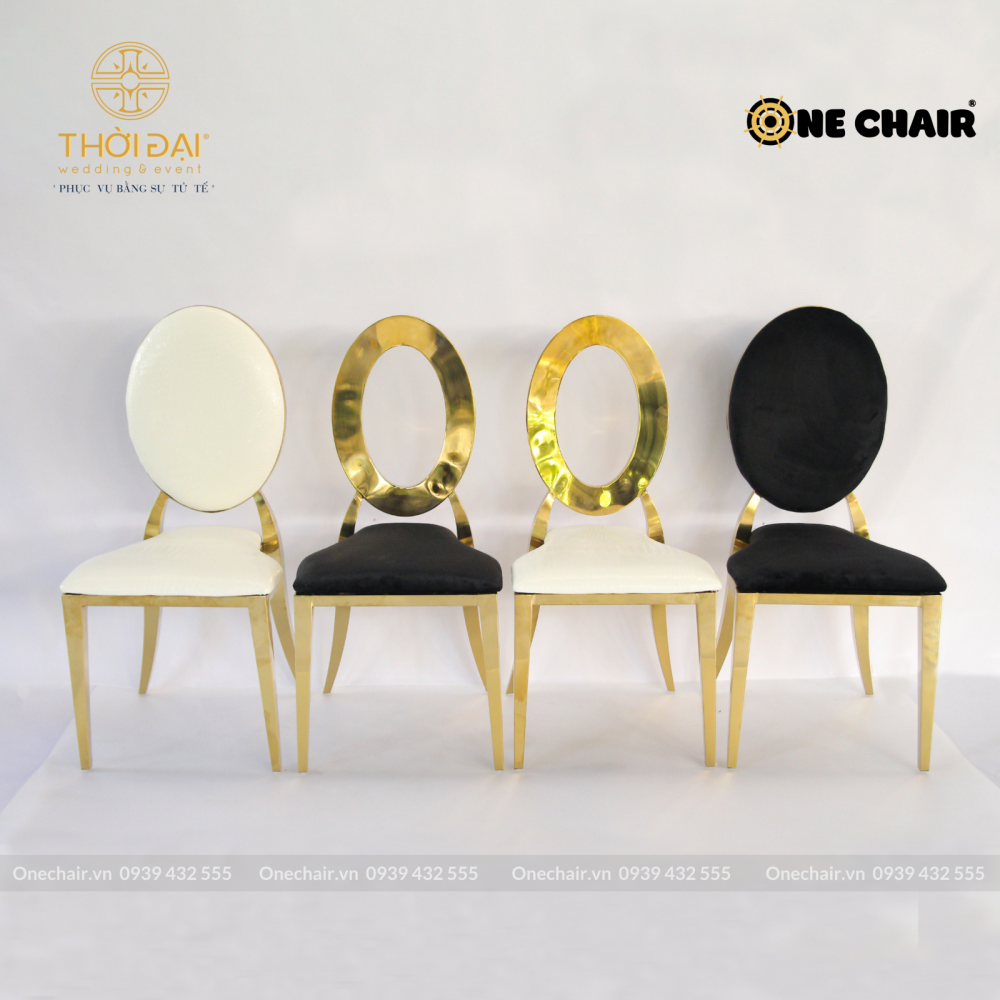 Ghế louis đám cưới nội thất nhà hàng tiệc cưới, khách sạn ghế mạ vàng sang trọng