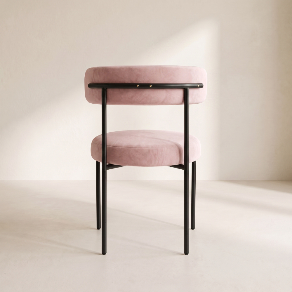 Bouclé Chair – Pink