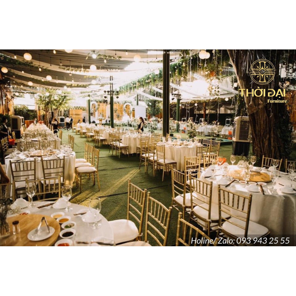 Cho thuê ghế chiavari tiffany sự kiện tiệc cưới phong cách châu âu hiện đại