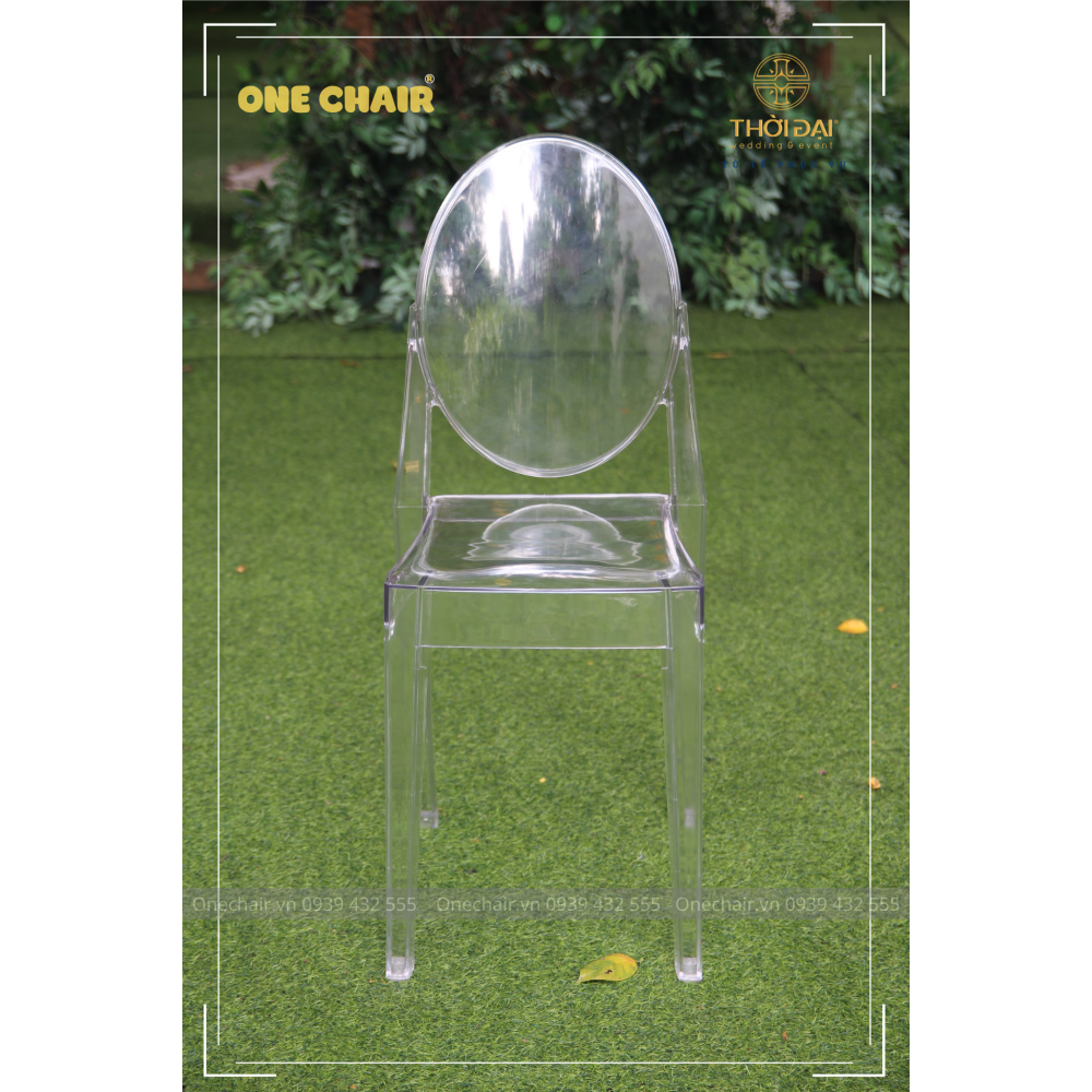 Ghế sự kiện đám cưới chiavari Ghost pha lê trong suốt sang trọng