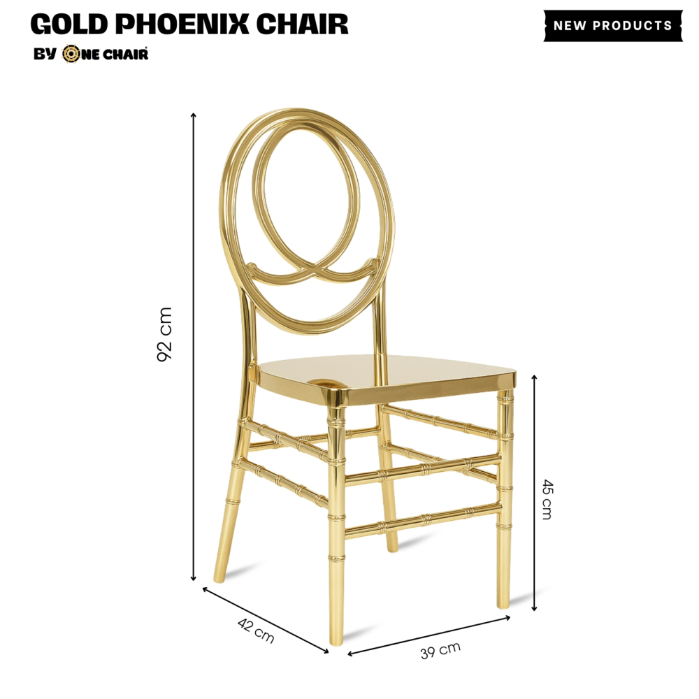 GHẾ SỰ KIỆN CAO CẤP | GOLD PHOENIX CHAIR – LỘNG LẪY, SANG TRỌNG, QUYỀN QUÝ