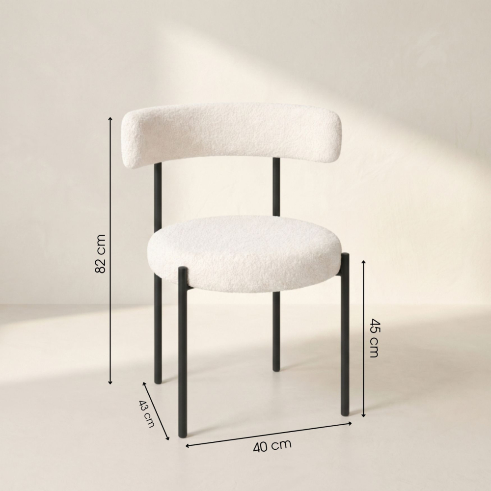 Bouclé Chair – Điểm Mềm Phá Cứng Cho Bàn Tiệc Cưới Hiện Đại