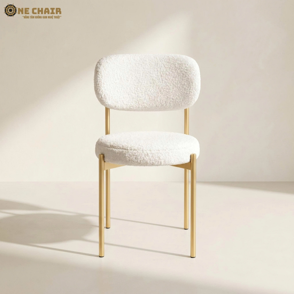 Velvet Chair - White