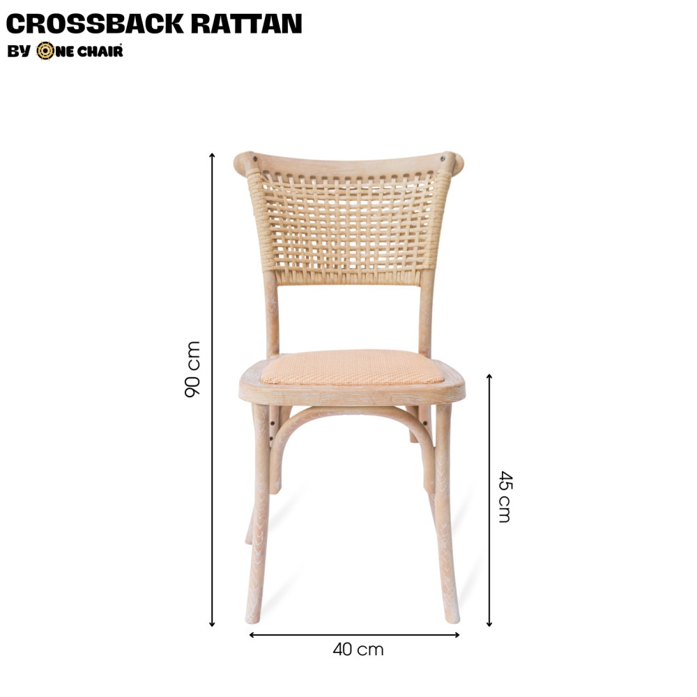 Ghế Crossback Rattan – Mẫu Ghế Sự Kiện Mang Vẻ Đẹp Mộc Mạc & Tinh Tế