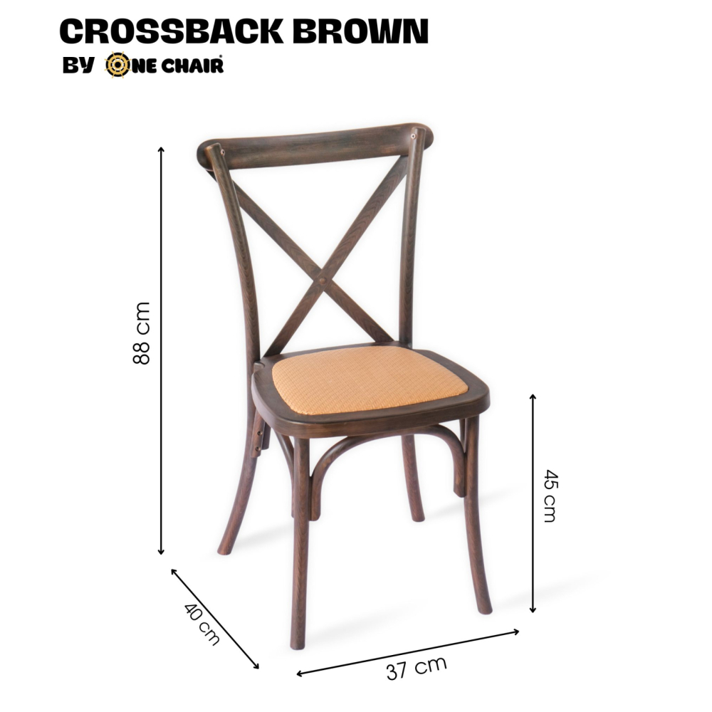 GHẾ SỰ KIỆN CAO CẤP | CROSSBACK BROWN – ẤM ÁP, CỔ ĐIỂN, SANG TRỌNG