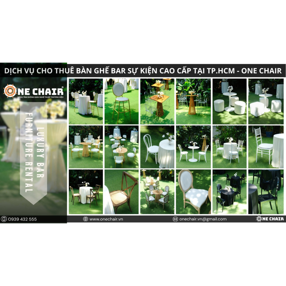 Cho Thuê Bàn Ghế BAR Sự Kiện Cao Cấp Tại TP.HCM | ONE CHAIR