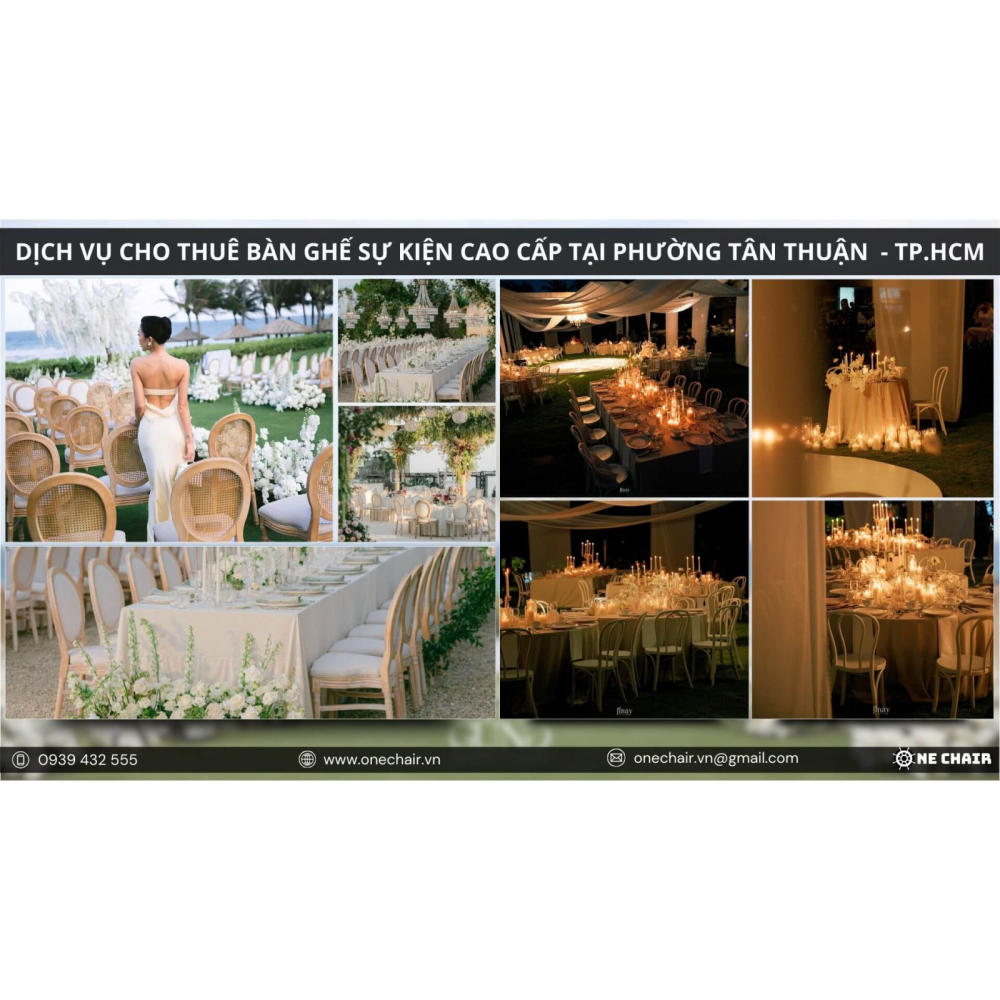 Dịch Vụ Cho Thuê Ghế Sự Kiện Cao Cấp Tại Phường Tân Thuận, TP.HCM | ONE CHAIR Đồng Hành Kiến Tạo Sự Kiện Đẳng Cấp