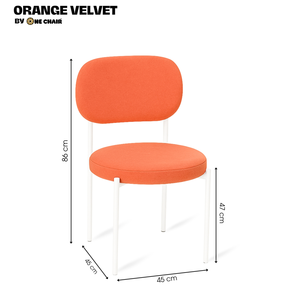 ORANGE VELVET KHUNG ĐEN | SẮC CAM NỔI BẬT | GHẾ SỰ KIỆN SANG TRỌNG