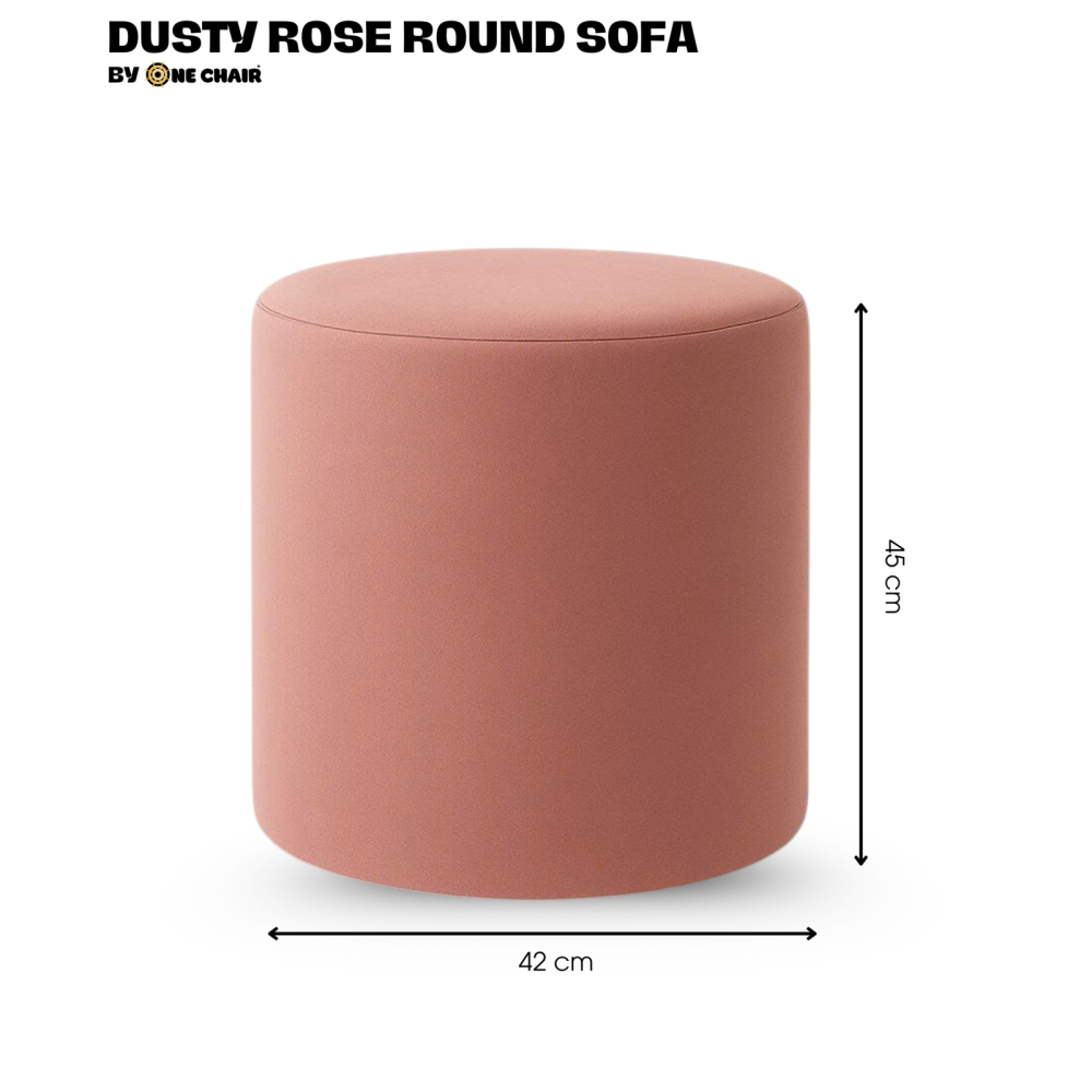 DUSTY ROSE ROUND SOFA – SẮC HỒNG TRẦM ẤM | GHẾ SOFA SỰ KIỆN CAO CẤP