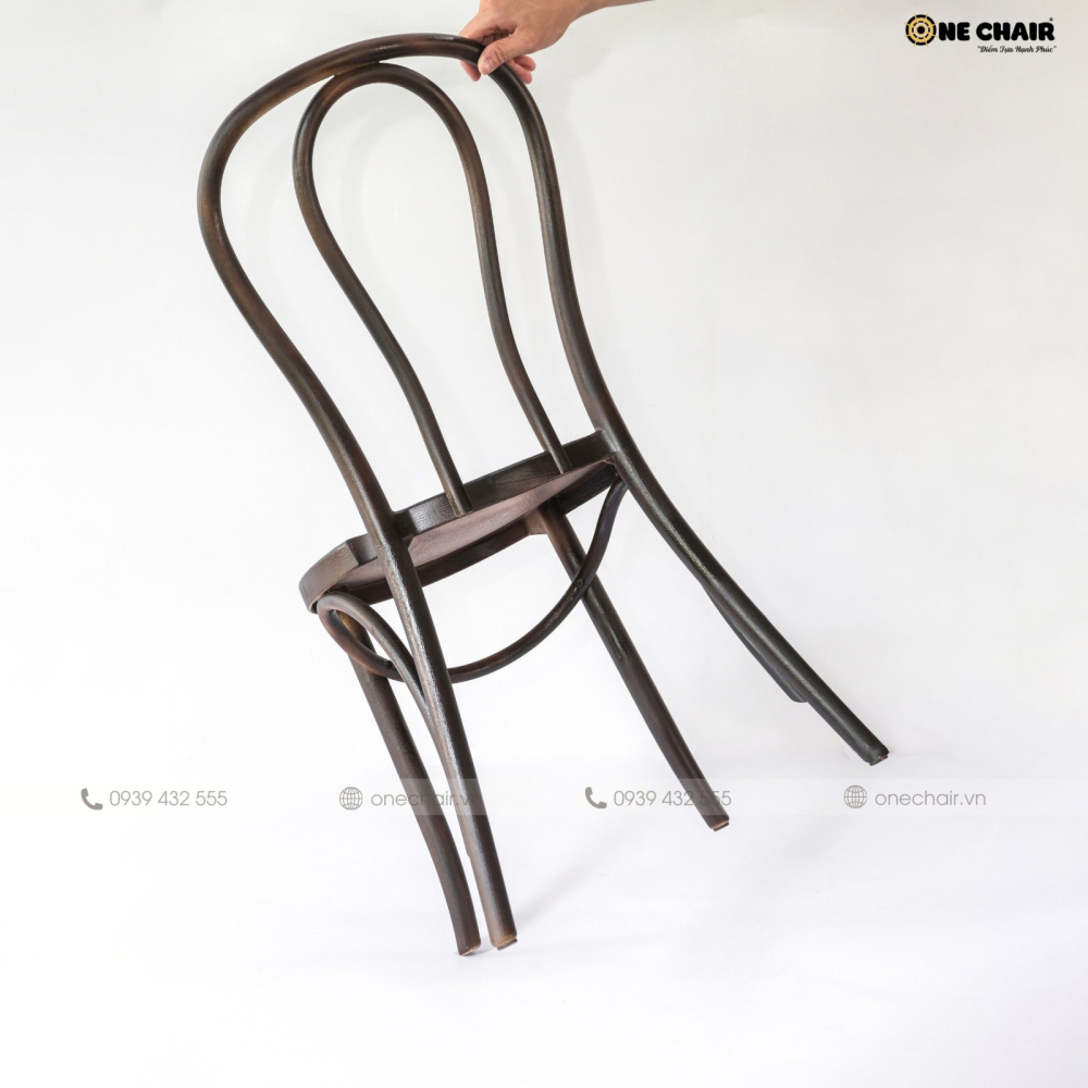 NEW - Ghế Thonot Màu Nâu Đậm Cổ Điển: Thanh Lịch Và Hấp Dẫn Vượt Thời Gian