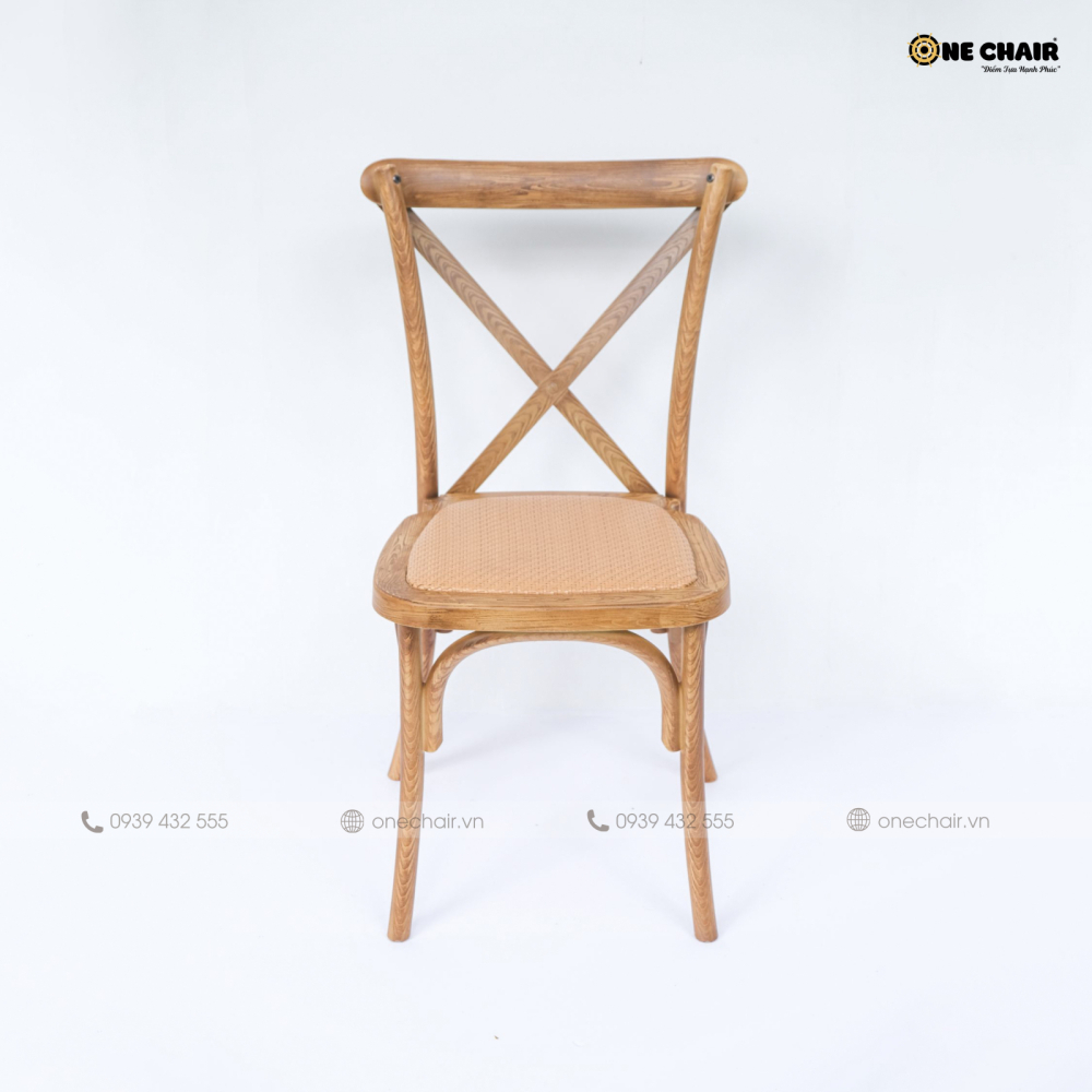 Ghế Croosback chéo lưng chữ X cổ điển mang phong cách lãng mạn