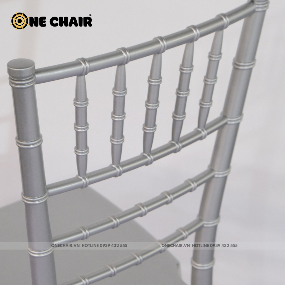 Ghế Chiavari Tiffany - Resin Màu Silver
