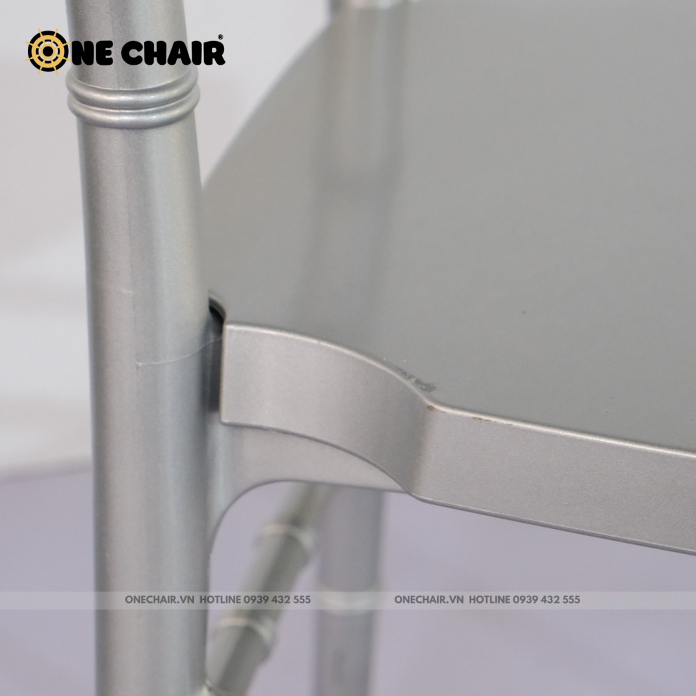 Ghế Chiavari Tiffany - Resin Màu Silver