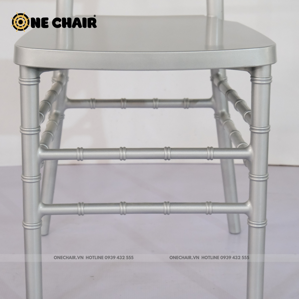 Ghế Chiavari Tiffany - Resin Màu Silver