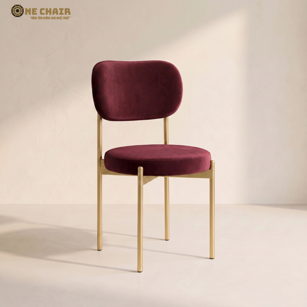 Velvet Chair – Burgundy Wine