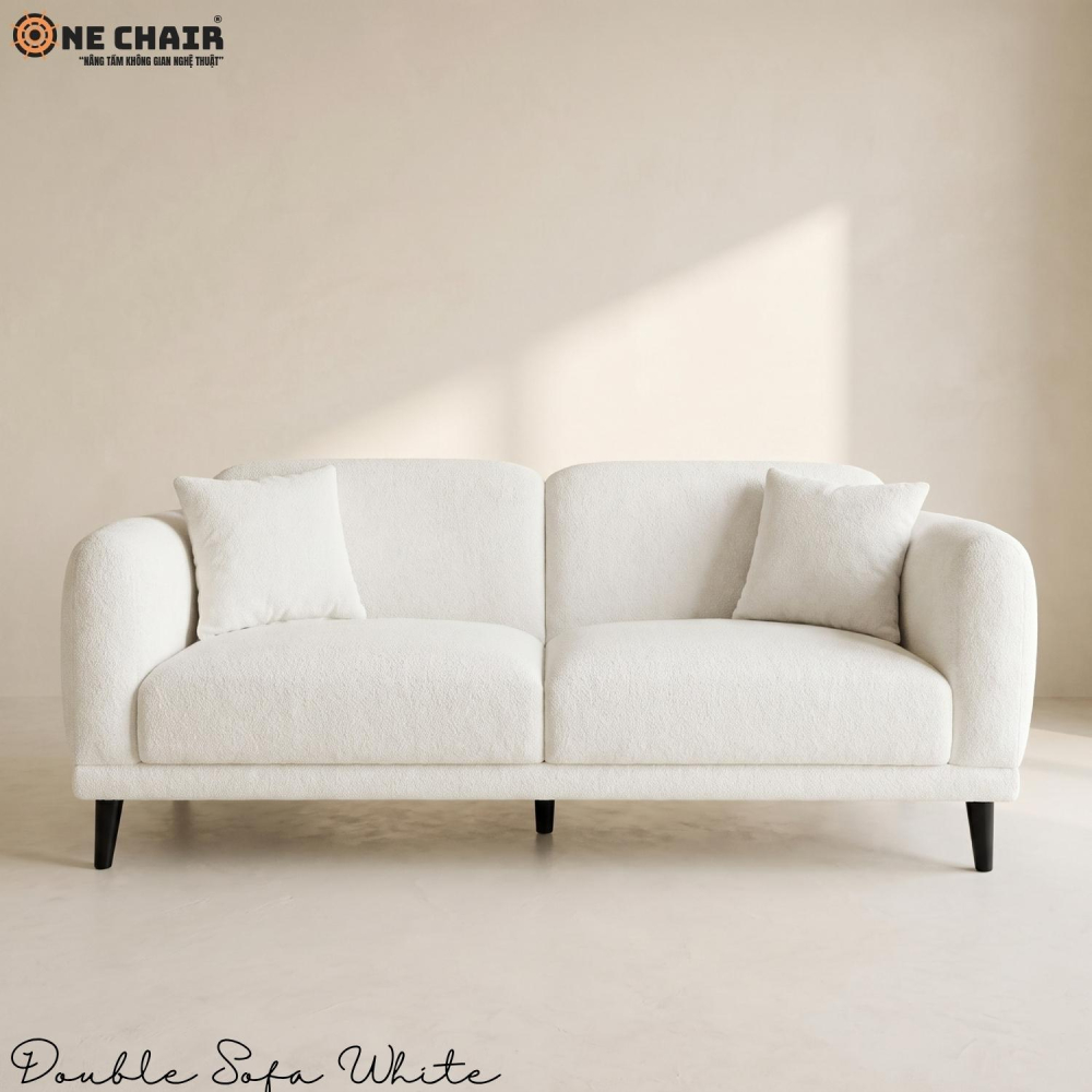 Double Sofa White