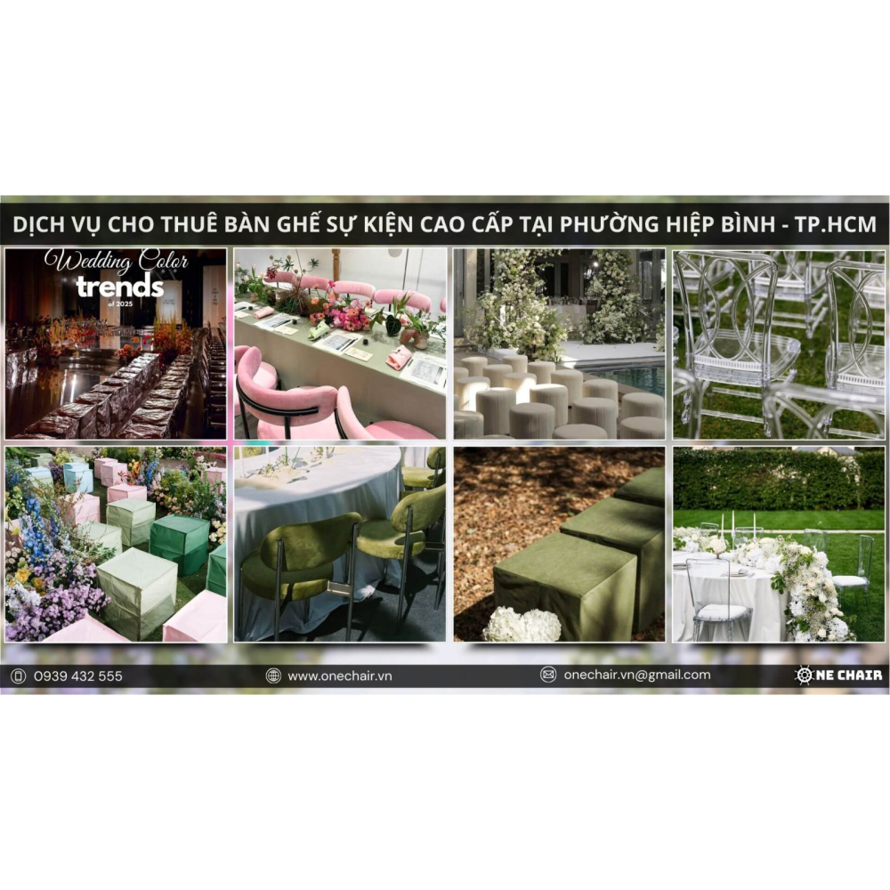 Dịch Vụ Cho Thuê Bàn Ghế Sự Kiện Cao Cấp Tại Phường Hiệp Bình, TP. Thủ Đức | One Chair Khẳng Định Dấu Ấn Thương Hiệu