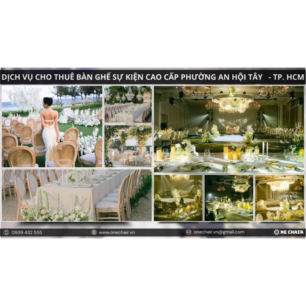 Dịch Vụ Cho Thuê Bàn Ghế Sự Kiện Cao Cấp Phường An Hội Tây, TP.HCM | One Chair Giải Pháp Bàn Ghế Sự Kiện Linh Hoạt – Đẳng Cấp