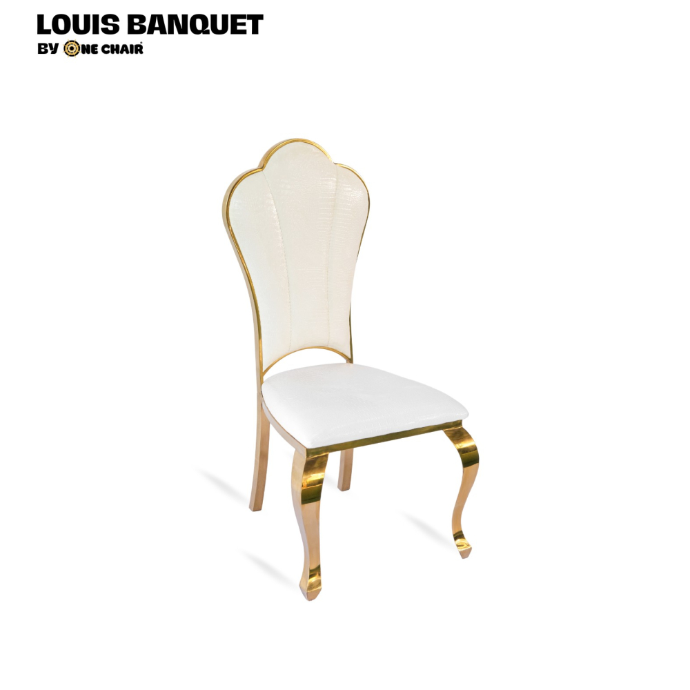 Louis Hoa Mai - Ghế Sự Kiện Tiệc Cưới Mạ Vàng Sang Trọng