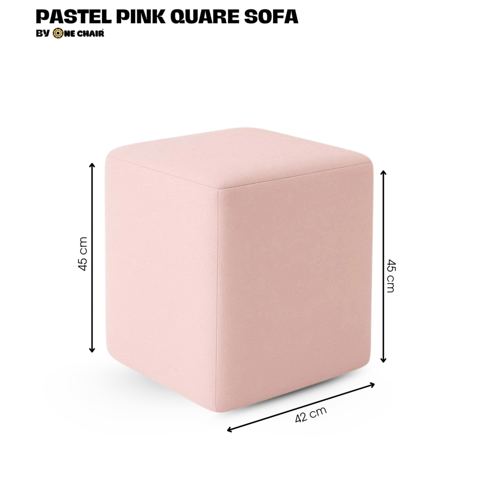 PASTEL PINK SQUARE – SẮC HỒNG NGỌT NGÀO TINH TẾ | GHẾ SOFA VUÔNG SỰ KIỆN