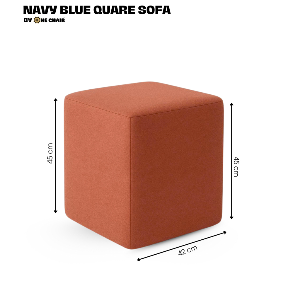 TERRACOTTA SQUARE SOFA – ĐÔN VUÔNG MÀU NÂU GẠCH | ẤM ÁP HIỆN ĐẠI