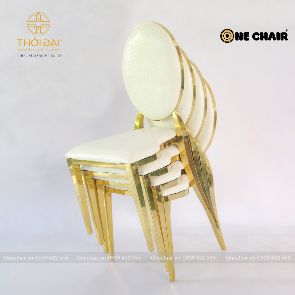 Ghế louis đám cưới nội thất nhà hàng tiệc cưới, khách sạn ghế mạ vàng sang trọng