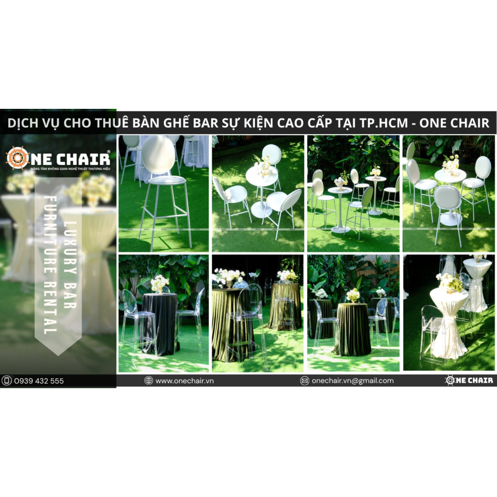 Cho Thuê Bàn Ghế BAR Sự Kiện Cao Cấp Tại TP.HCM | ONE CHAIR