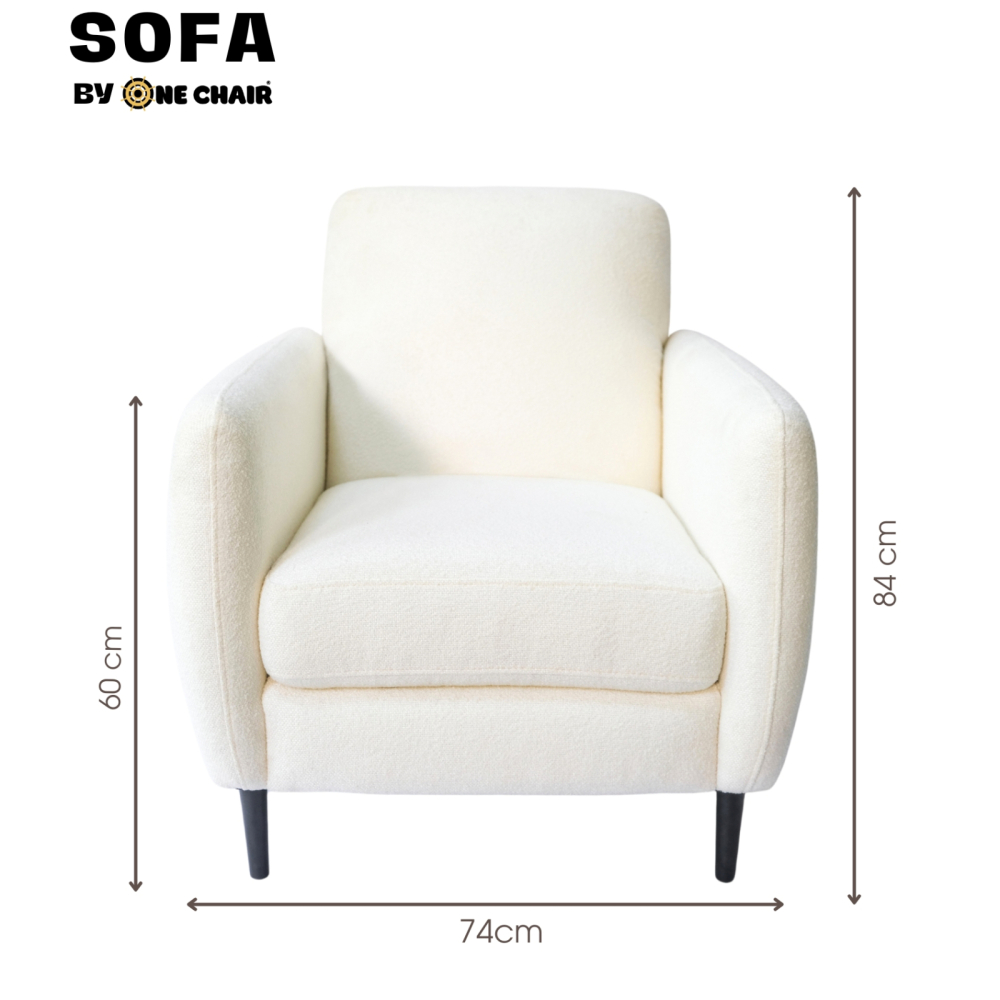 Ghế Sofa Đơn Màu Trắng Cao Cấp – Sang Trọng & Thoải Mái Cho Sự Kiện