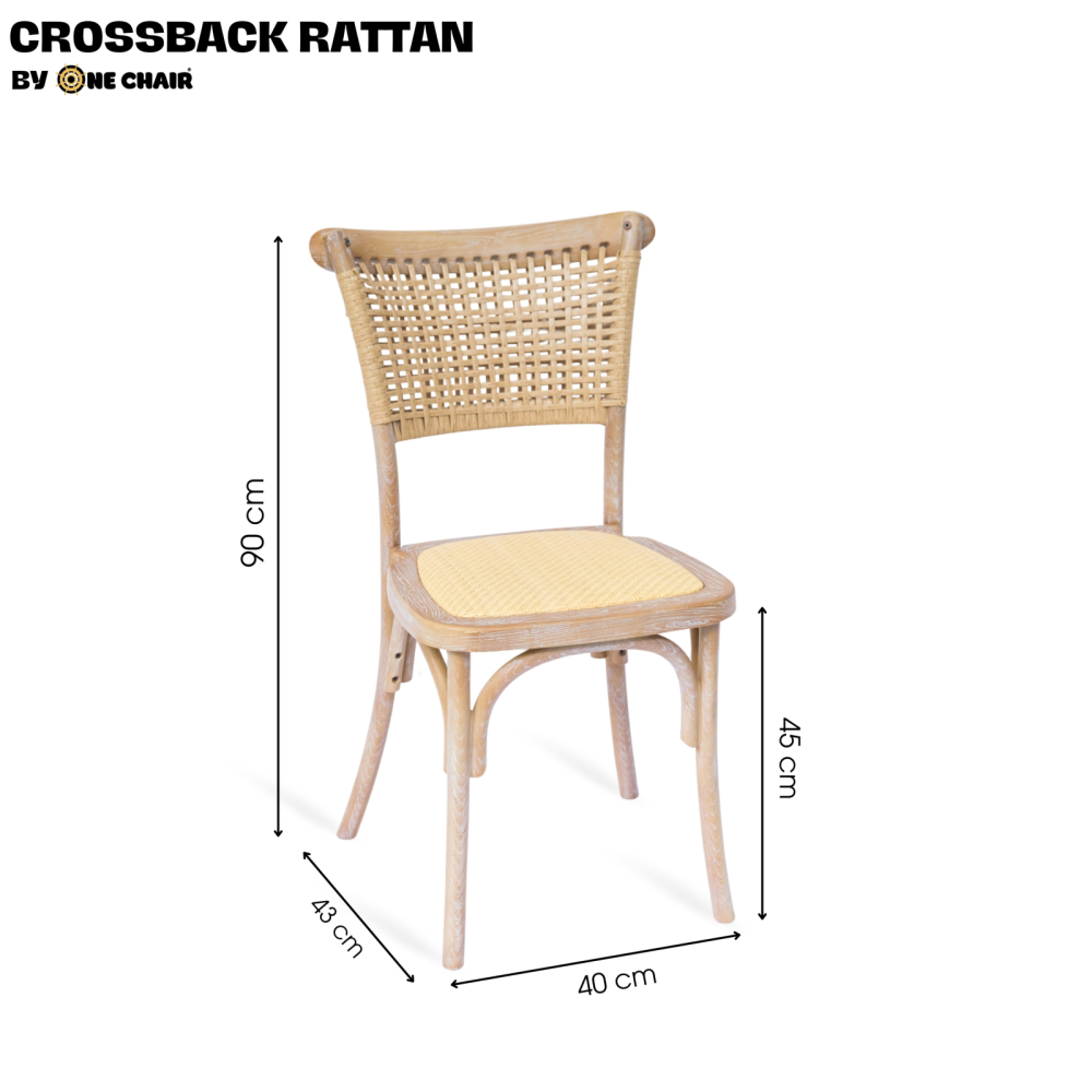 Ghế Crossback Rattan – Mẫu Ghế Sự Kiện Mang Vẻ Đẹp Mộc Mạc & Tinh Tế