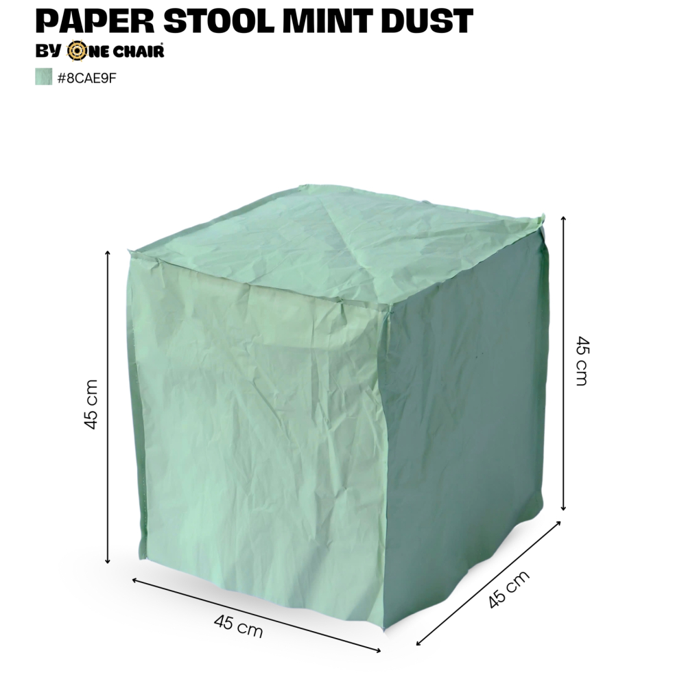SOFA SỰ KIỆN CAO CẤP | PAPER STOOL MINT DUST – SẮC XANH BẠC HÀ DỊU NHẸ