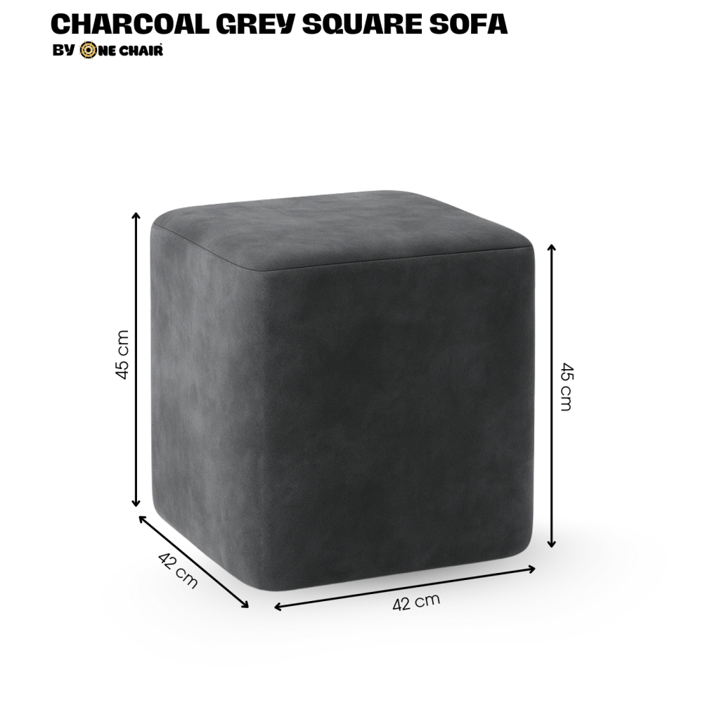 CHARCOAL GREY SQUARE – SẮC XÁM THAN HIỆN ĐẠI | GHẾ SOFA VUÔNG SỰ KIỆN