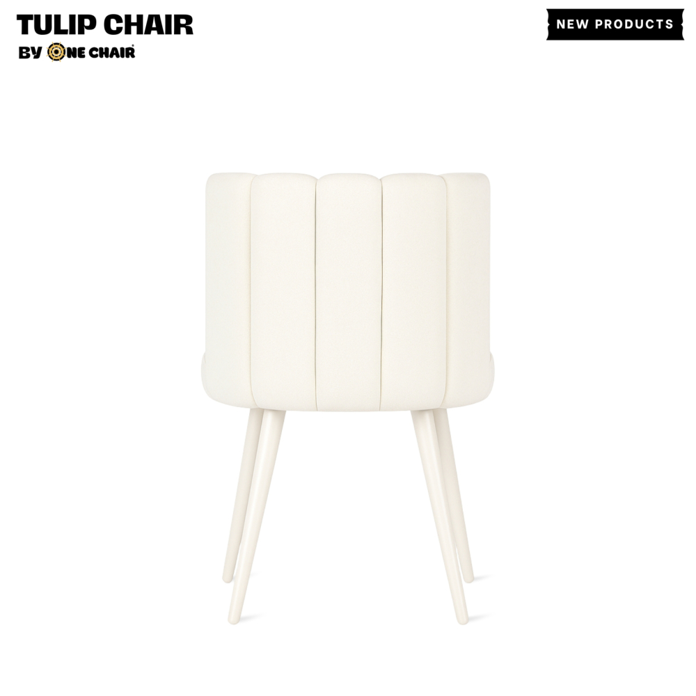 Tulip Chair – Trắng Kem | Ghế Sofa Mini Sang Trọng