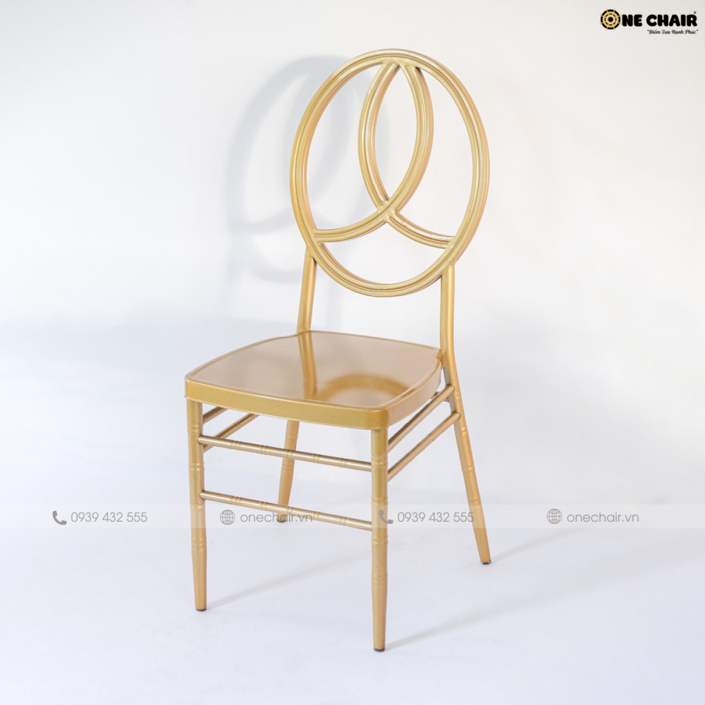 Ghế chiavari napoleon sự kiện tiệc cưới phong cách nhà hàng hoàng gia