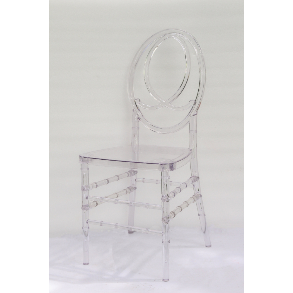Ghế pha lê trong suốt chiavari phoenix sự kiện đám cưới
