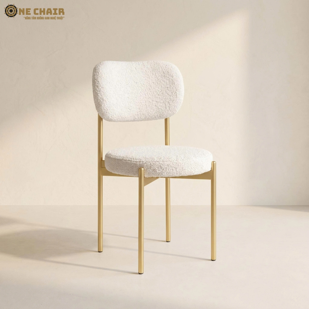 Velvet Chair - White