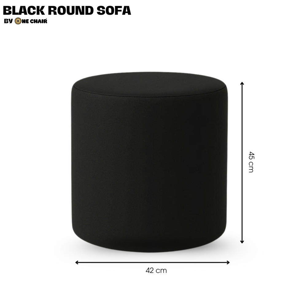 SOFA ĐÔN TRÒN MÀU ĐEN - BÍ ẨN CUỐN HÚT