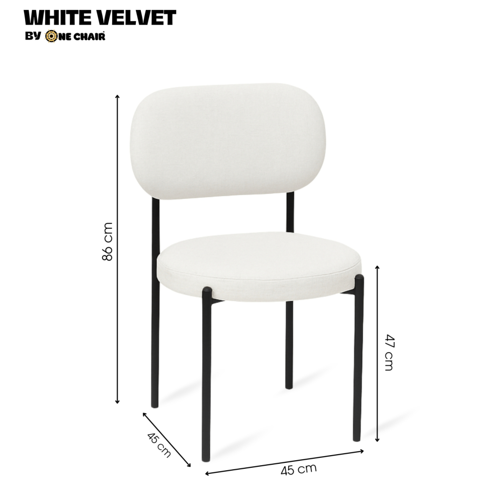 GHẾ SỰ KIỆN SOFA WHITE VELVET – THANH LỊCH & TỐI GIẢN