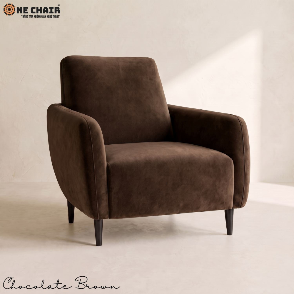 Single Sofa – Chocolate Brown