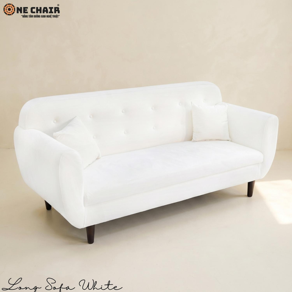 Long Sofa White