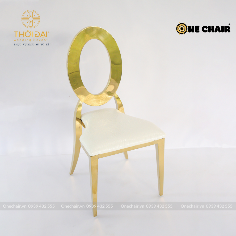 Ghế sự kiện đám cưới louis oval mạ vàng hiện đại thép không gỉ bán buôn nhà hàng khách sạn