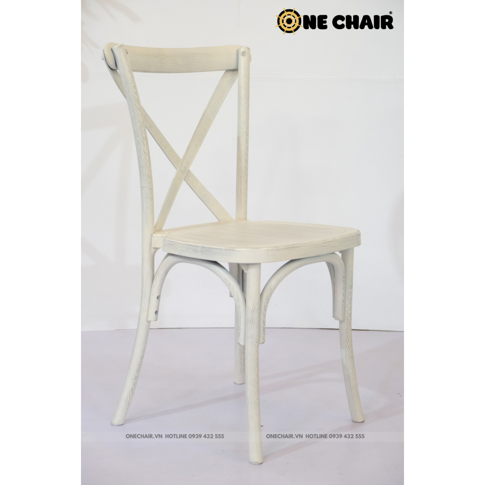 ghế chéo lưng chữ X croosback sang trọng cho sự kiện tiệc cưới