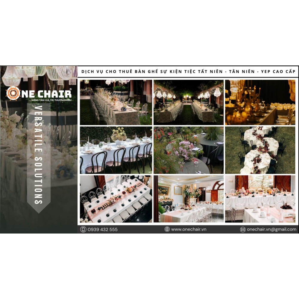 Dịch Vụ Cho Thuê Bàn Ghế Sự Kiện Tiệc Tất Niên – Tân Niên, Year End Party Cao Cấp | ONE CHAIR