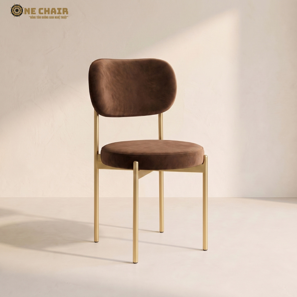 Velvet Chair – Chocolate Brown
