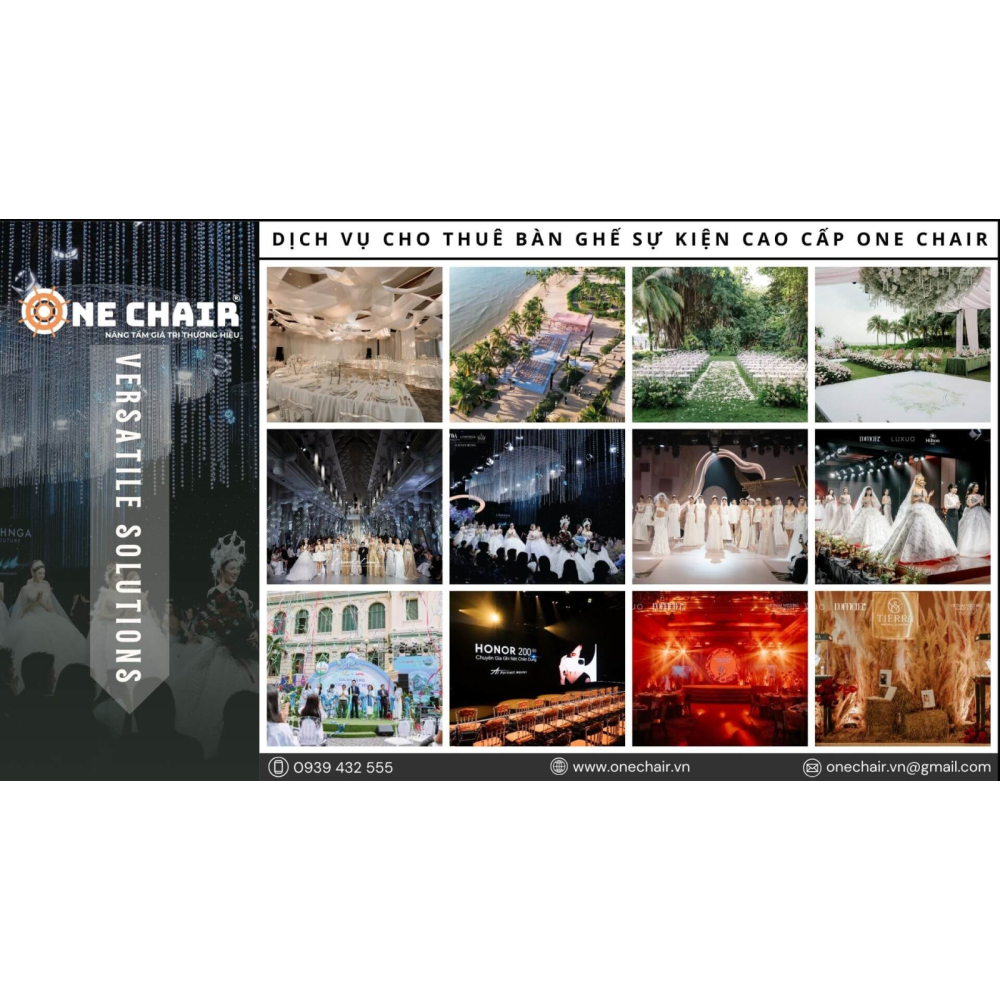 Cho Thuê Bàn Ghế Sự Kiện Cao Cấp Tại Tỉnh Lâm Đồng - ONE CHAIR Giải Pháp Setup Không Gian Sự Kiện Chuyên Nghiệp