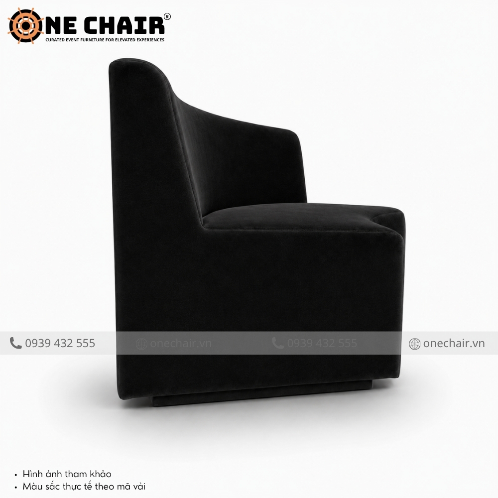 Sofa Cong Modular Arc Black – Tối Giản Tuyệt Đối Cho Không Gian Sự Kiện Đẳng Cấp | ONE CHAIR