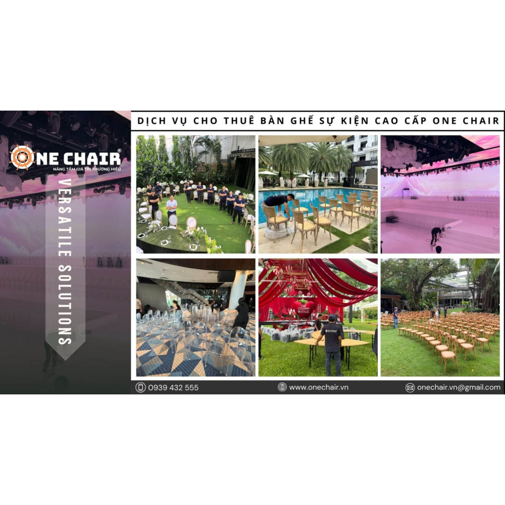 Cho Thuê Bàn Ghế Sự Kiện Cao Cấp Tại Tỉnh Lâm Đồng - ONE CHAIR Giải Pháp Setup Không Gian Sự Kiện Chuyên Nghiệp