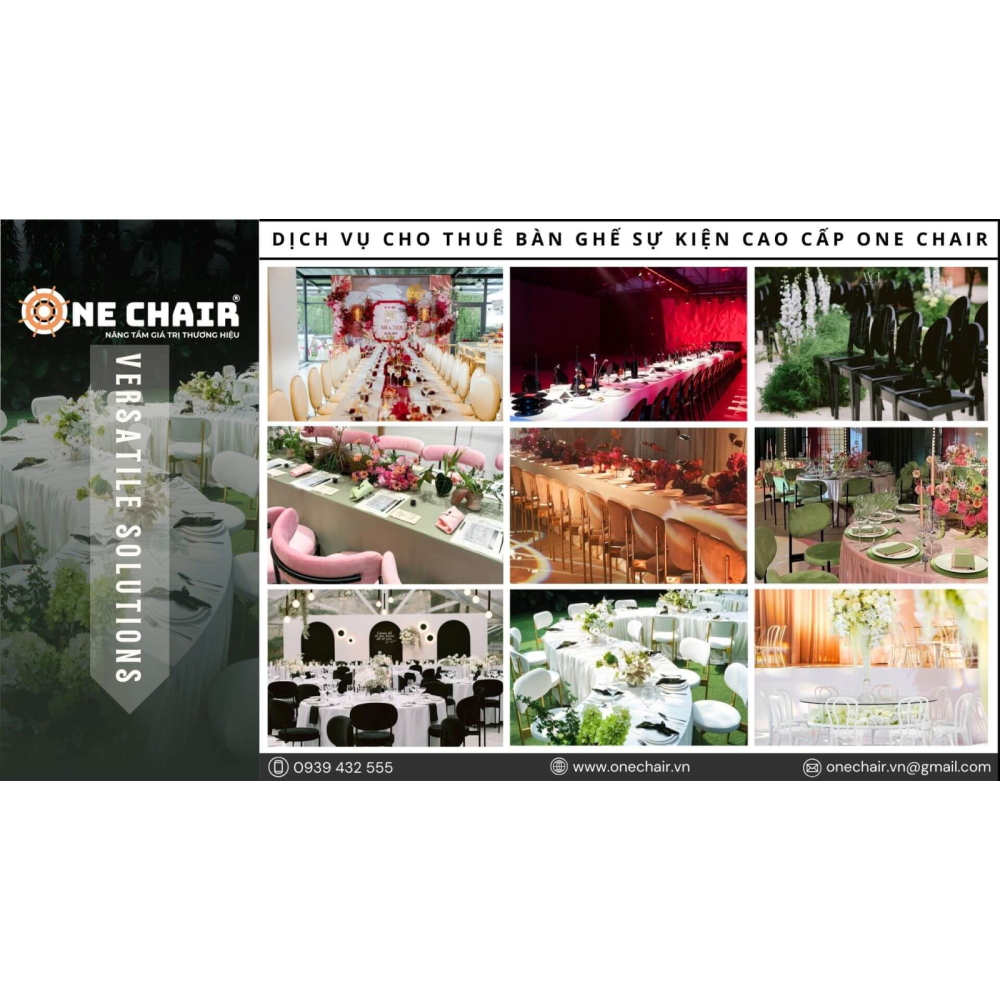 Cho Thuê Bàn Ghế Sự Kiện Cao Cấp Tại Tỉnh Đắk Lắk - ONE CHAIR Giải Pháp Setup Không Gian Sự Kiện Chuyên Nghiệp