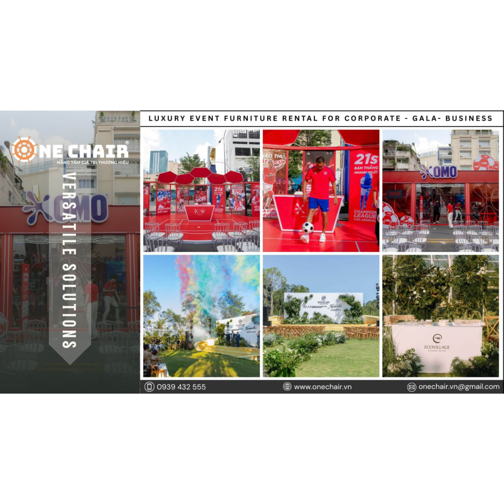 Dịch Vụ Cho Thuê Bàn Ghế Sự Kiện Doanh Nghiệp Cao Cấp - Giải Pháp Cho Các Ngành Trọng Điểm: Hội Nghị - Gala Dinner - Doanh Nghiệp | ONE CHAIR Nâng Tầm Giá Trị Thương Hiệu