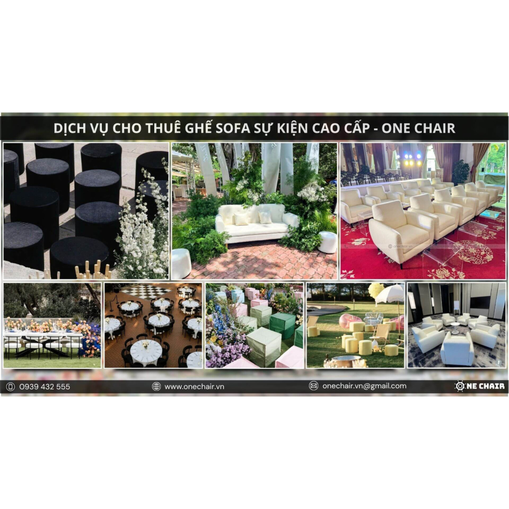 Cho Thuê Ghế Sofa Sự Kiện Cao Cấp, Sang Trọng - Khi Thiết Kế Gặp Cảm Xúc & Trải Nghiệm Cùng ONE CHAIR