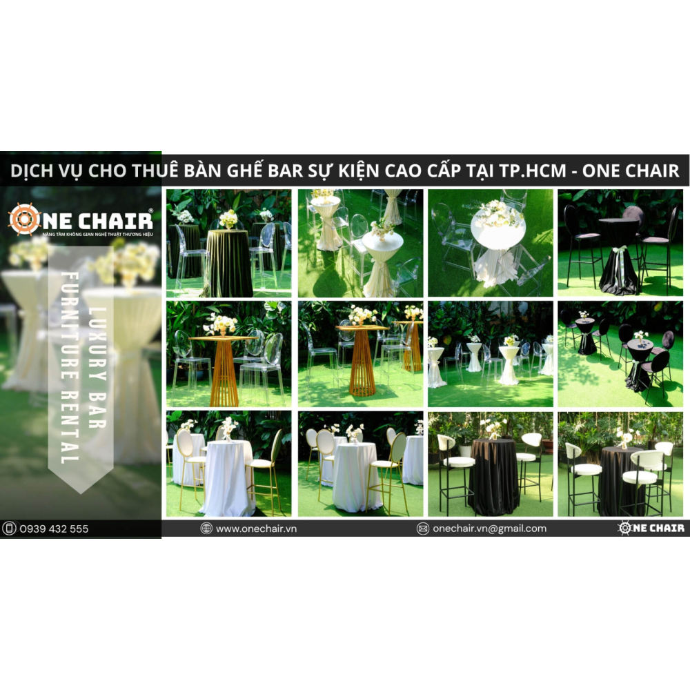 Cho Thuê Bàn Ghế BAR Sự Kiện Cao Cấp Tại TP.HCM | ONE CHAIR